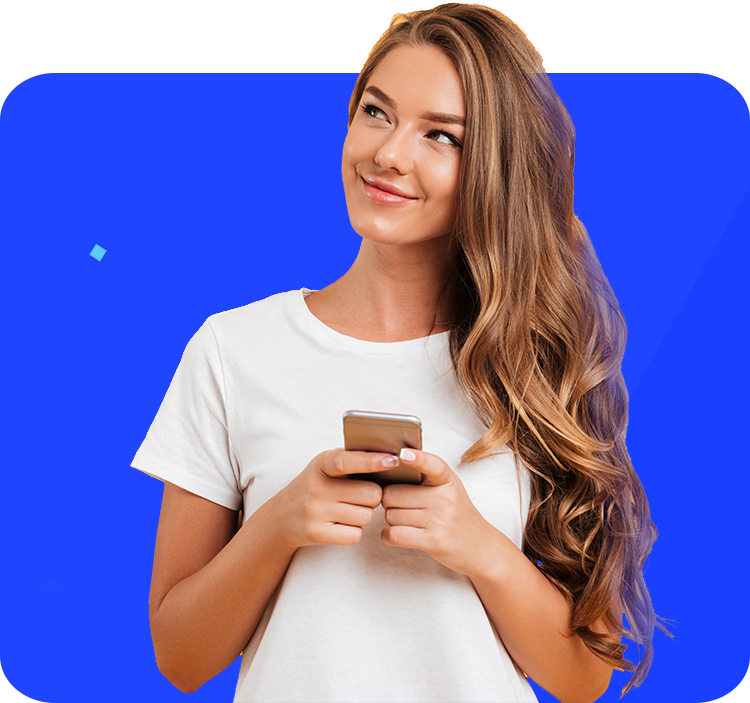 Ilustração de um computador e celular mostrando um site responsivo